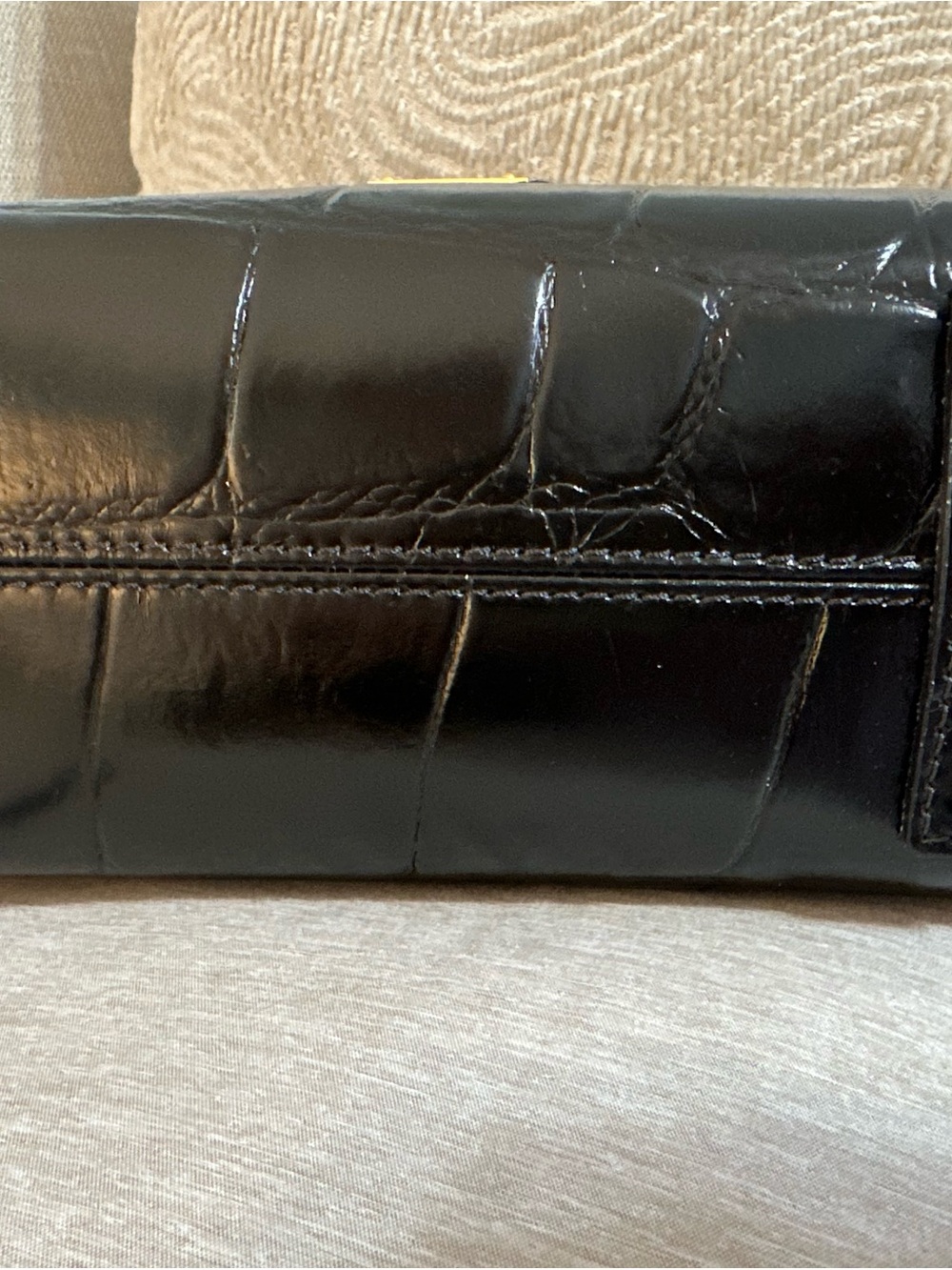 Dooney & Bourke Denison  Black Croc-Embossed Leather Crossbody NWT - Picture 10 of 16